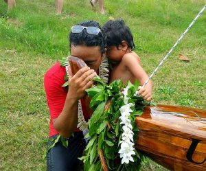 batismo de canoa havaiana