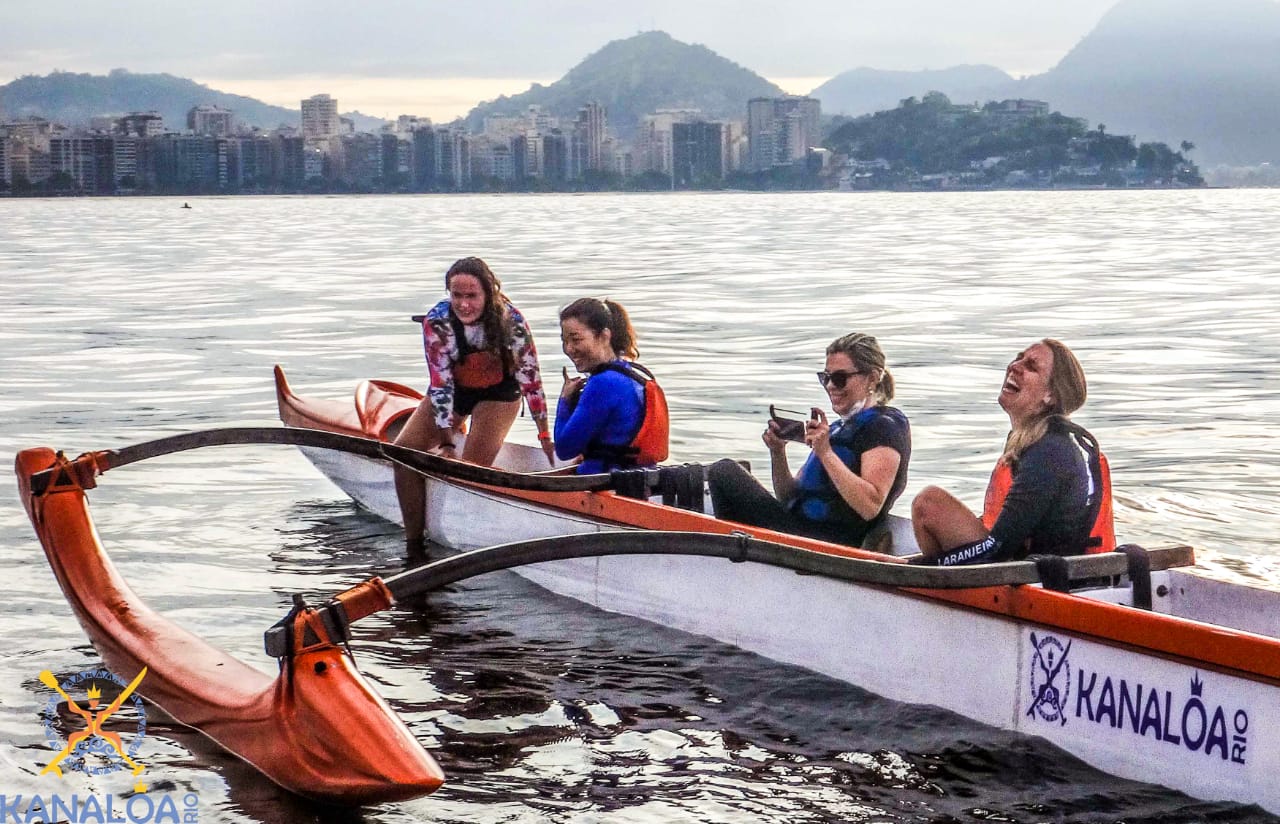 Canoa Havaiana no Rio de Janeiro no Flamengo